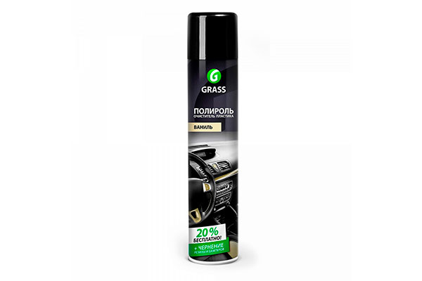 Средство GRASS полироль-очиститель пластика "Dashboard Cleaner", яблоко (аэрозоль 750) 120107-5