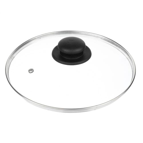 Крышка для сковороды 14см стекло с металлическим ободком