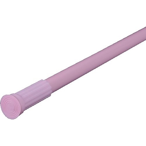Карниз для ванной 110-200см, диаметр 22/19 мм розовый