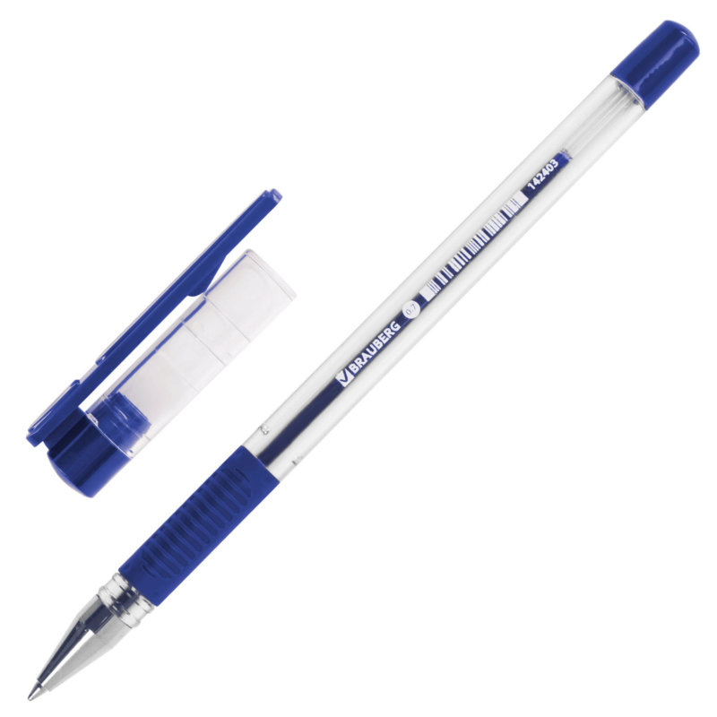 Ручка шариковая синяя 0,35mm BRAUBERG "X-Writer" 142403/BP196