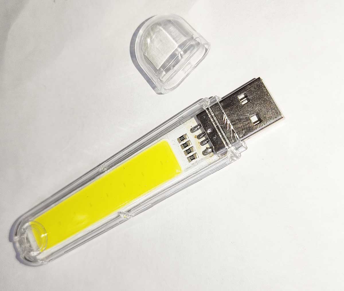 Фонарь брелок LED USB-08-COB 