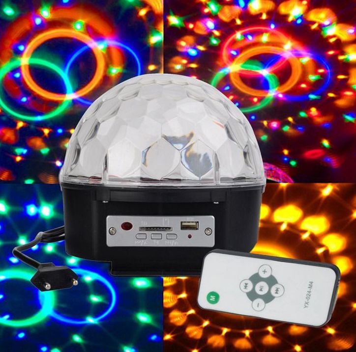 Светодиодный диско шар (цветомузыка)  LED CRISTAL MAGIC BALL LIGHT