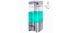 Дозатор жидкого мыла LAIMA, НАЛИВНОЙ, 0,48 л, хром, ABS-пластик, 605053 