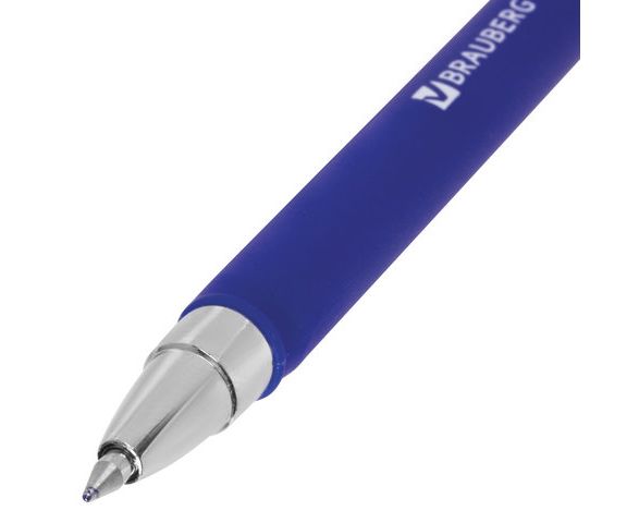 Ручка гелевая синяя 0,35mm BRAUBERG "Matt Gel" 142945
