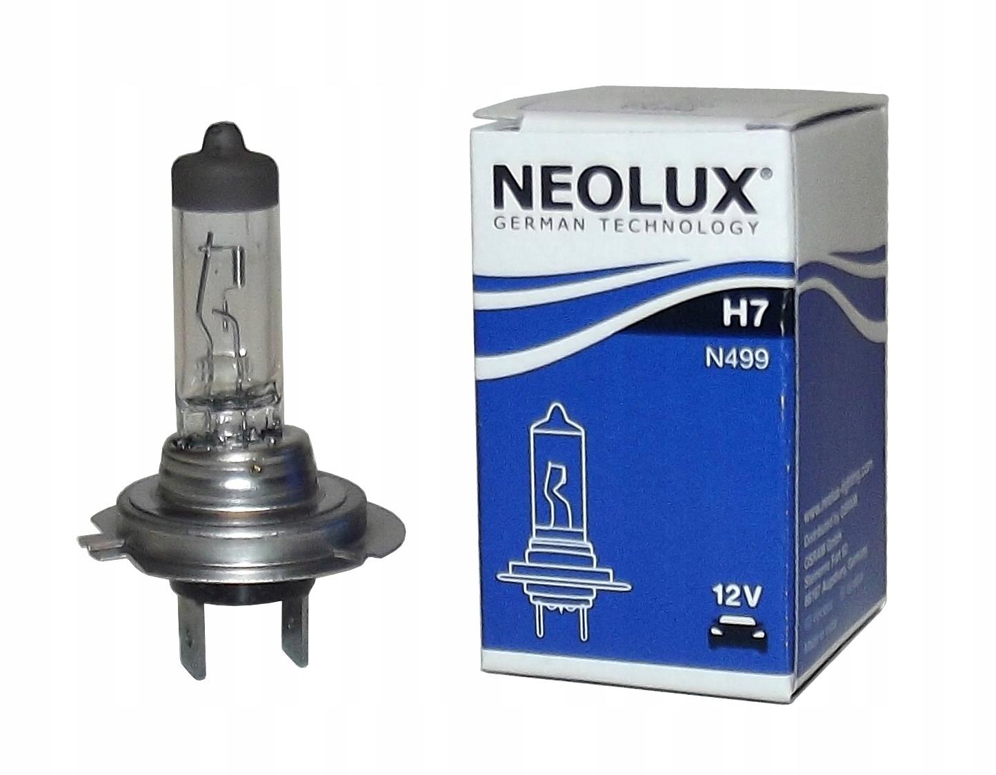 Лампа автомобильная галогеновая Neolux Standart H7 12v 55w Px26d N499