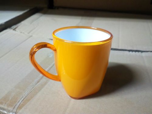 Кружка для кофе 250мл Аква оранжевая