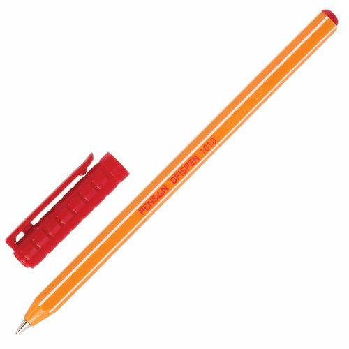 Ручка шариковая красная 0,8mm маслянная PENSAN "Officepen 1010" 1010/60
