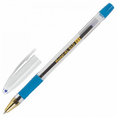 Ручка шариковая синяя 0,25mm маслянная BRAUBERG "Model-XL GLD" 143245