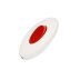 Выкл. проходной Makel белый с красной кнопкой (10080)