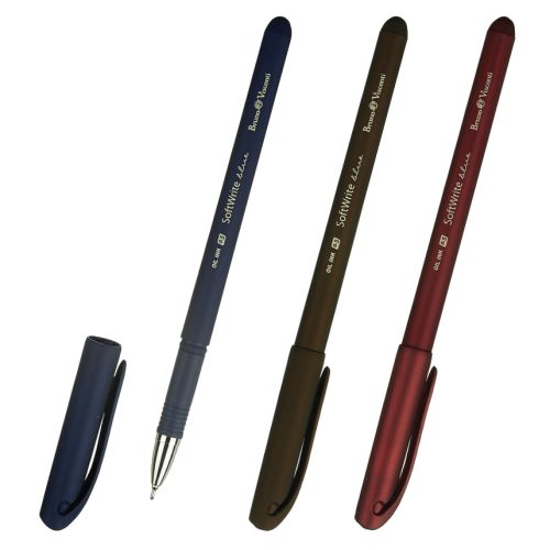 Ручка шариковая синяя 0,30mm масляная BRUNO VISCONTI "SoftWrite" 20-0088