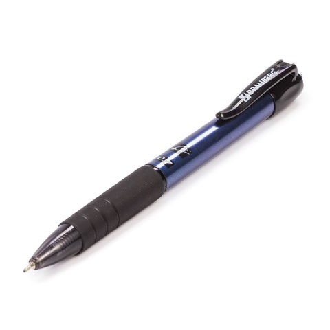 Ручка шариковая синяя 0,35mm маслянная автомат BRAUBERG "Trace" 142415
