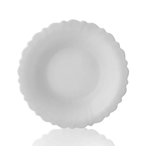 Тарелка суповая Royal Garden Basic White, стекло, d 22,5 см