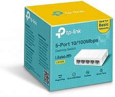 Коммутатор TP-Link LS1005 5-Port 10/100 Mbps LAN							