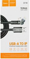 Шнур удлинитель USB 2,0 - iPhone lightning (1,2м) Hoco U118 Угловой поворотный