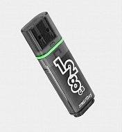 Флешка USB 3.0  32 Gb SmartBuy Paean Black Glossy темно-серый