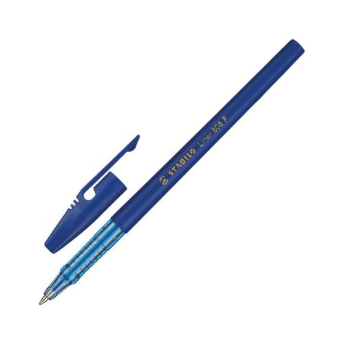 Ручка шариковая синяя 0,30mm STABILO "Liner 808 F" 