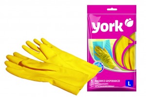 Перчатки хозяйственные латексные York L (большой) 092010