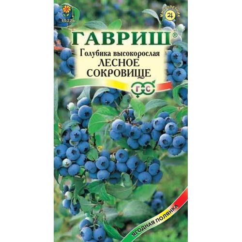 Семена Голубика Лесное сокровище высокорослая, 30шт., Гавриш