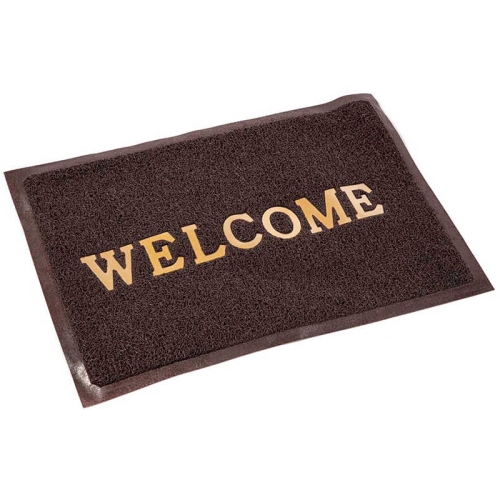Коврик придверный пористый (WELCOME doormat) 60х90 см коричневый