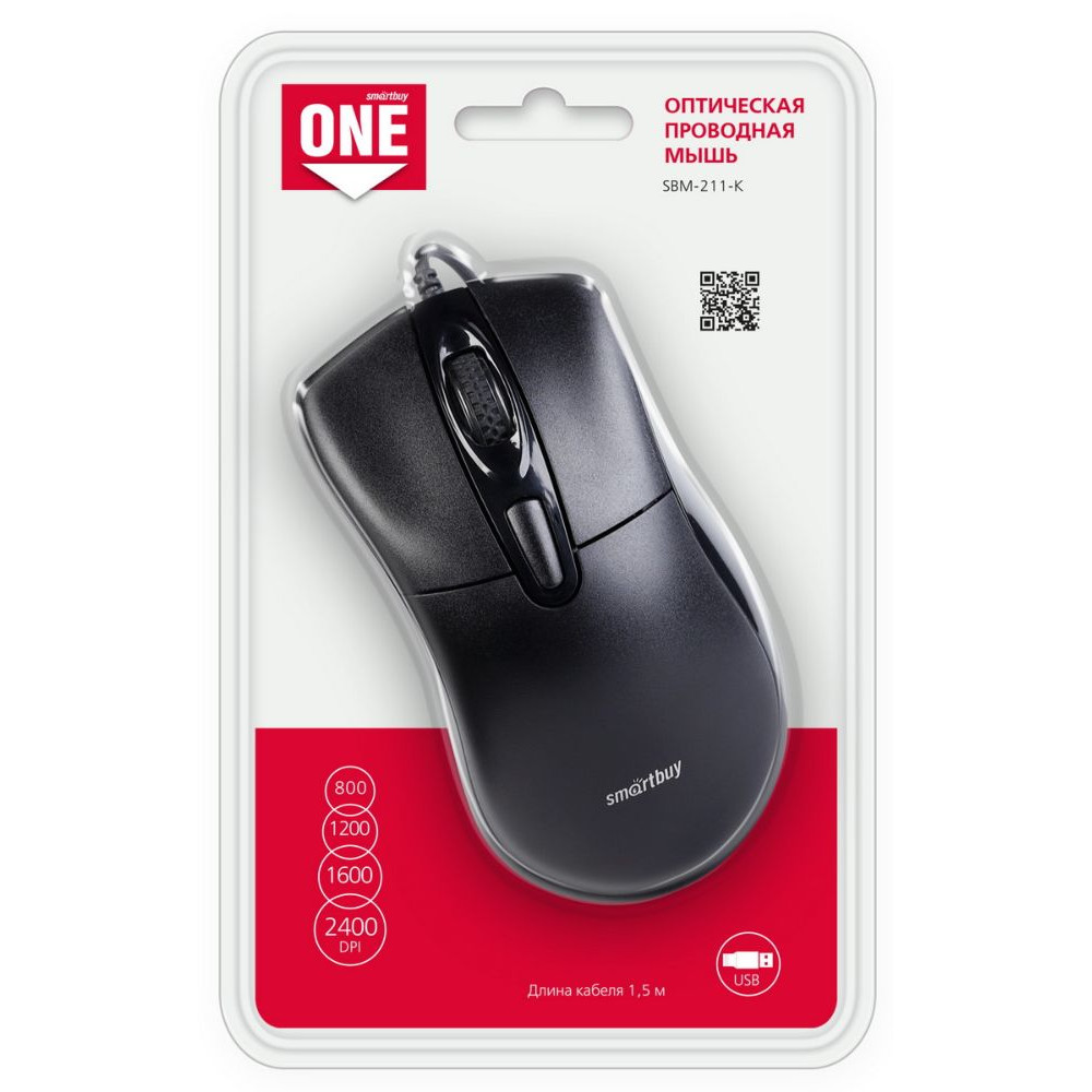 Мышь проводная  USB Perfeo SBM-211
