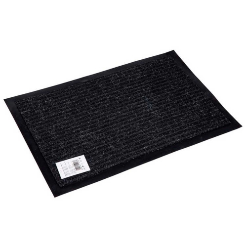 Коврик грязезащитный 50х80 см черный (Double stripe doormat 50х80 Black)