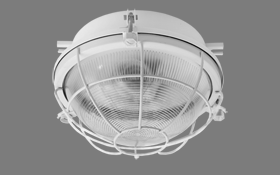 Светильник для ламп накаливания  НПП 03-100 "Рыбий глаз" п/герм. с решеткой 