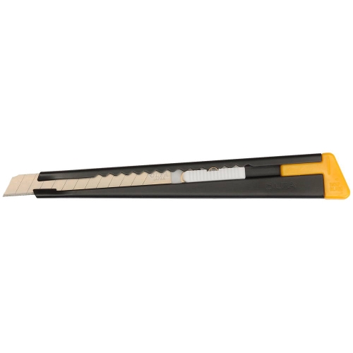 Нож пистолетный  9 мм. с выдвижным лезвием, черный OLFA OL-180-BLACK 40184