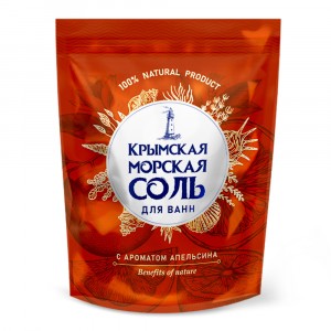 Средство для ванн Крымская морская соль 1100гр Апельсин Greenfeild, КС-94