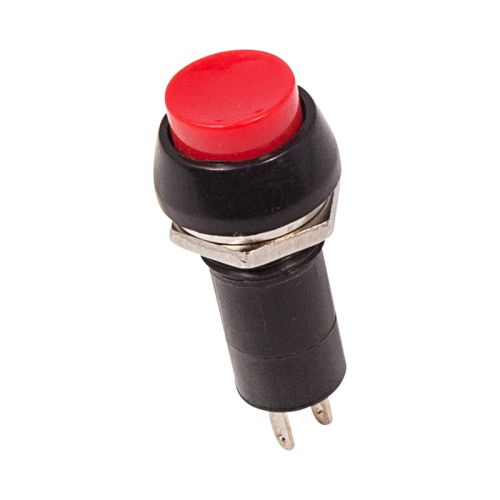 Выключатель кнопочный c фиксацией DS 1А 250V 2 контакта ON-OFF красный 36-3030