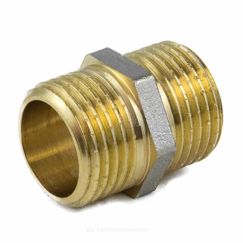 Ниппель никель    1/2"(15) нар.-нар. ГОСТ Aquasfera 9022-01