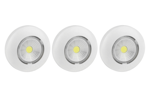 Фонарь Кемпинг LED ЭРА SB-502 пушлайт на батарейках 3хААА белый 3 шт