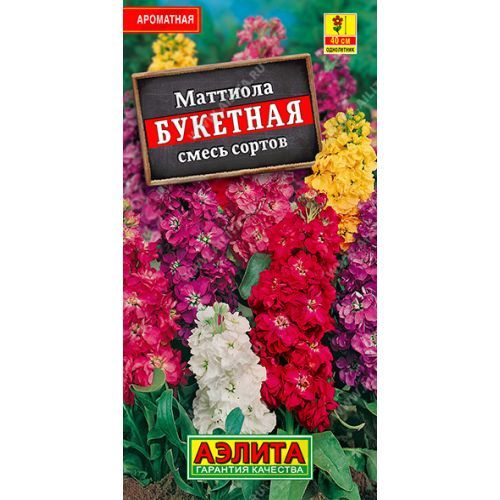 Семена Цветы Маттиола (Левкой) Букетная махр Аэлита 0,2г