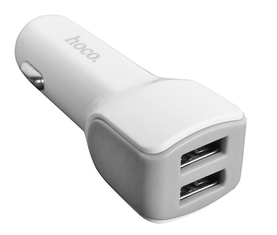 Авто зарядное устройство в прикуриватель HOCO USB 2 порта 2.4A  Z23