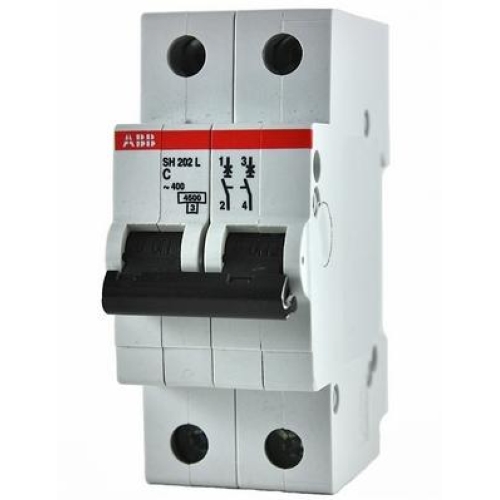 Автоматический выключатель  ABB 2P SH202L C25 4,5кА