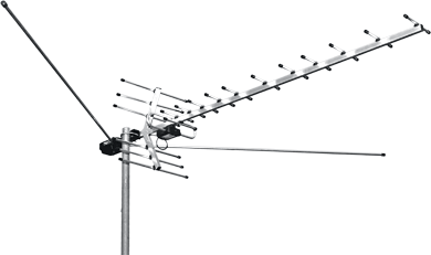 Антенна TV уличная активная Меридиан AF L025.12DF для аналог.тв и приставок DVB-T2