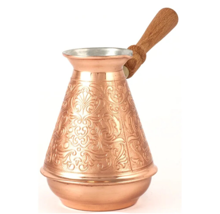 Турка для кофе медь 0,5л, съемная ручка, TimA, Турчанка, ТУ-500с