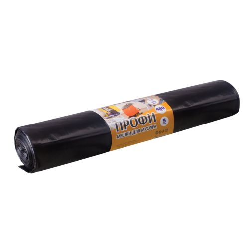 Мешок для мусора 480 л ( 5 шт) ПРОФИ, 130х170 см, 603735