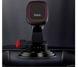 Автомобильный держатель телефона магнитный на присоске Hoco CA28