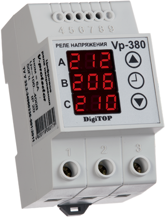 Реле напряжения Vp-380В V-protector DigiTOP