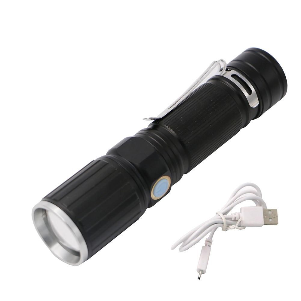 Фонарь светодиодный аккумуляторный 1LED BL-518-T6 зарядка USB