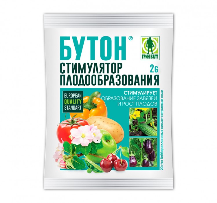 Удобрение Бутон "ГРИН БЭЛТ" 2 гр. стимулятор плодообразования