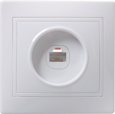 Розетка комп. RJ45 СУ КВАРТА ИЭК (РК10-КБ) белый