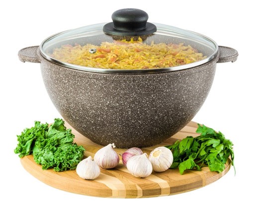 Казан  4,0л с крышкой антипригарное покрытие DARIIS DUO DКЗ-4