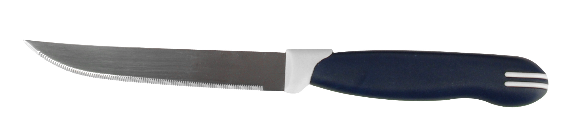 Нож кухонный TRAMONTINA 22см зубчатый, пластмассовая ручка (к-т 2шт)