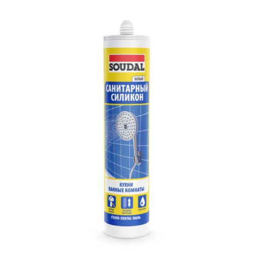 Герметик силиконовый SOUDAL САНИТАРНЫЙ (280 мл) белый 