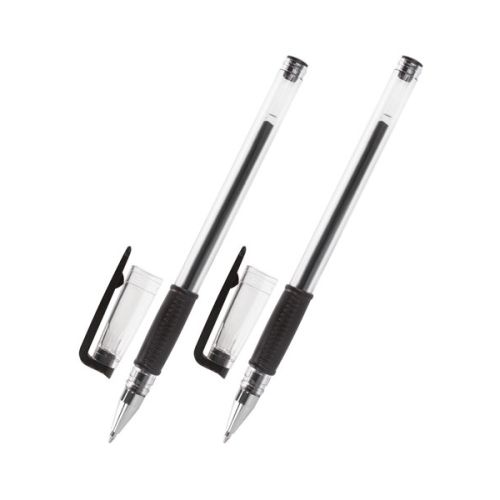 Ручка гелевая чёрная 0,4mm набор 2шт. BRAUBERG "ДЛЯ ЕГЭ" 142708