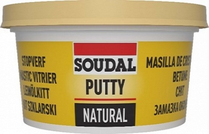 Замазка оконная 500 гр SOUDAL UNIVERSAL PUTTY NATURAL 