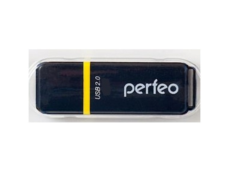 Флешка USB 2.0  64 Gb Perfeo C01 Black