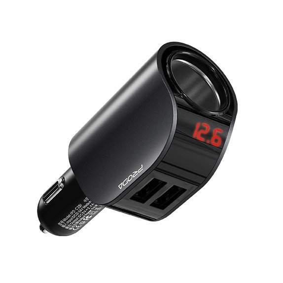 Автомобильное зарядное устройство в прикуриватель (АЗУ) USB 2-вых. PRODA PD-C25