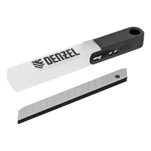 Лезвия к ножу пистолетному  9 мм Denzel SK5 - 0,4 мм, 10 шт, 79300
